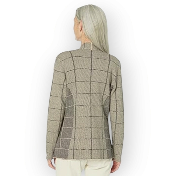 NIC+ZOE‎ Women's Placed Plaid Blazer Size Medium - Picture 2 of 10